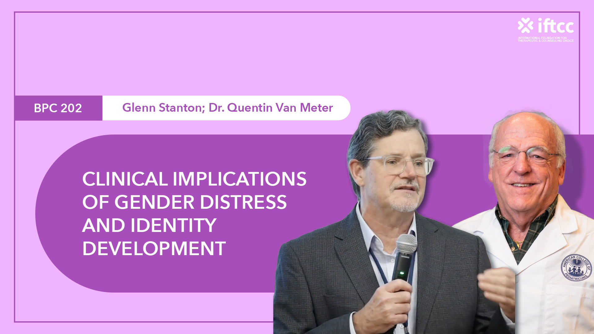 BCL 202: Clinical Implications of Gender Distress and Identity Development